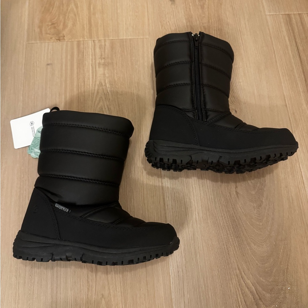 Magellan Kids Black Winter Snow Boots